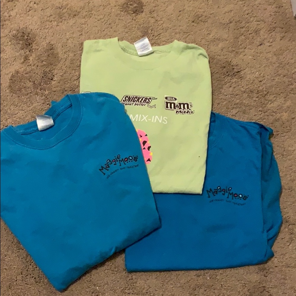 3 Maggie Moo Tshirts